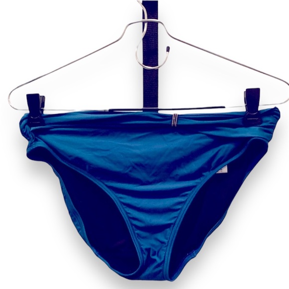 Primadonna Teal Ruched Underwire Tankini (34G) and bikini bottoms (S) - Picture 3 of 8